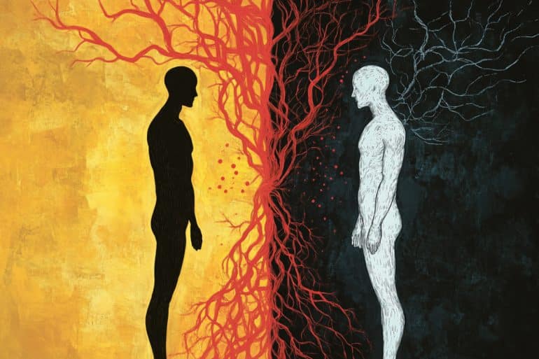 This shows two people.