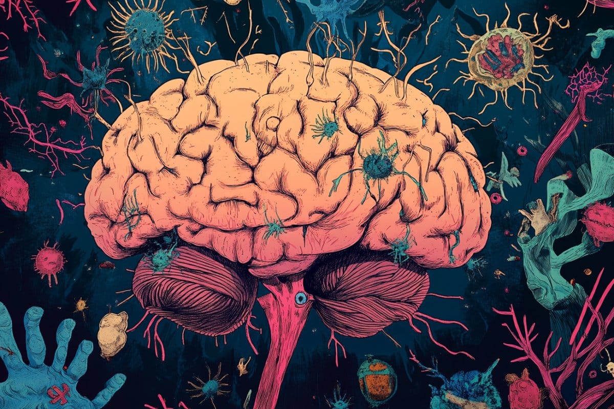 This shows a brain.