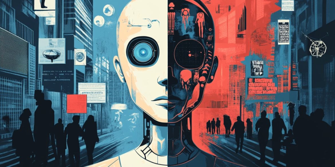This shows a robotic head.