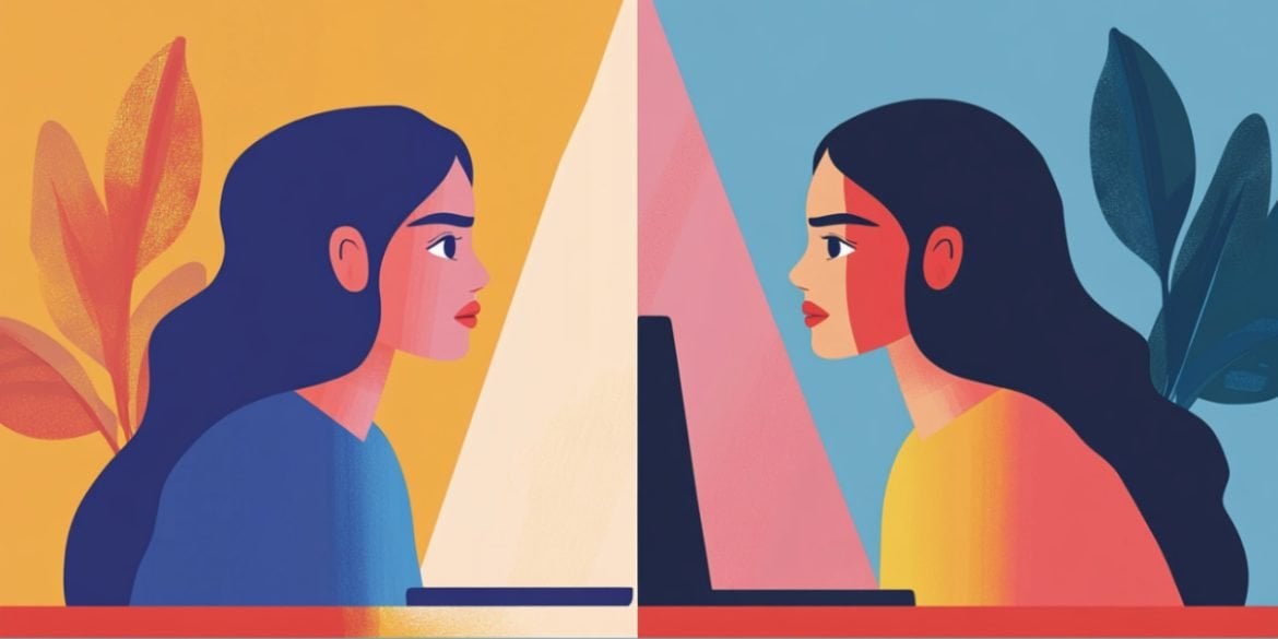 This shows two women.