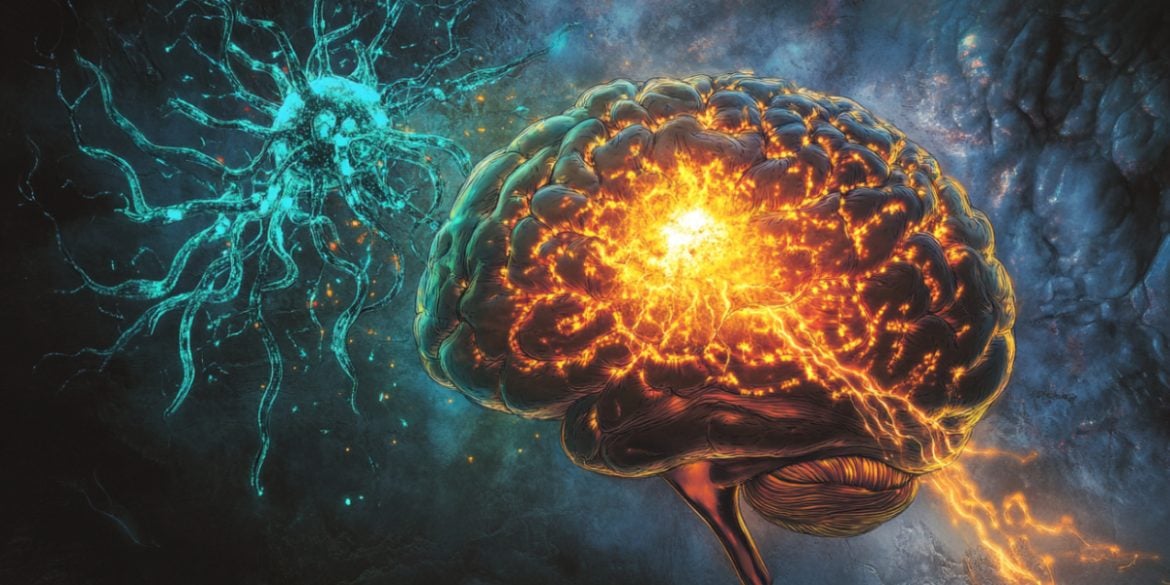 This shows a brain.