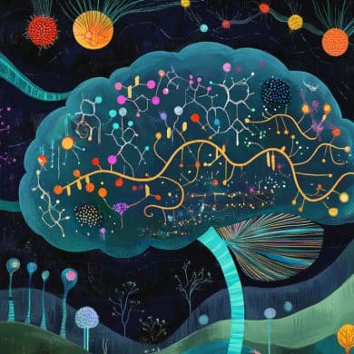 This shows a brain.