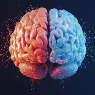 This shows a brain.