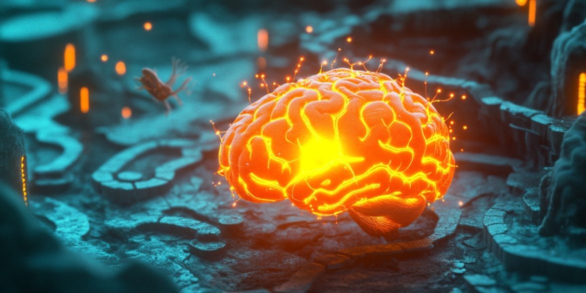 This shows a brain.