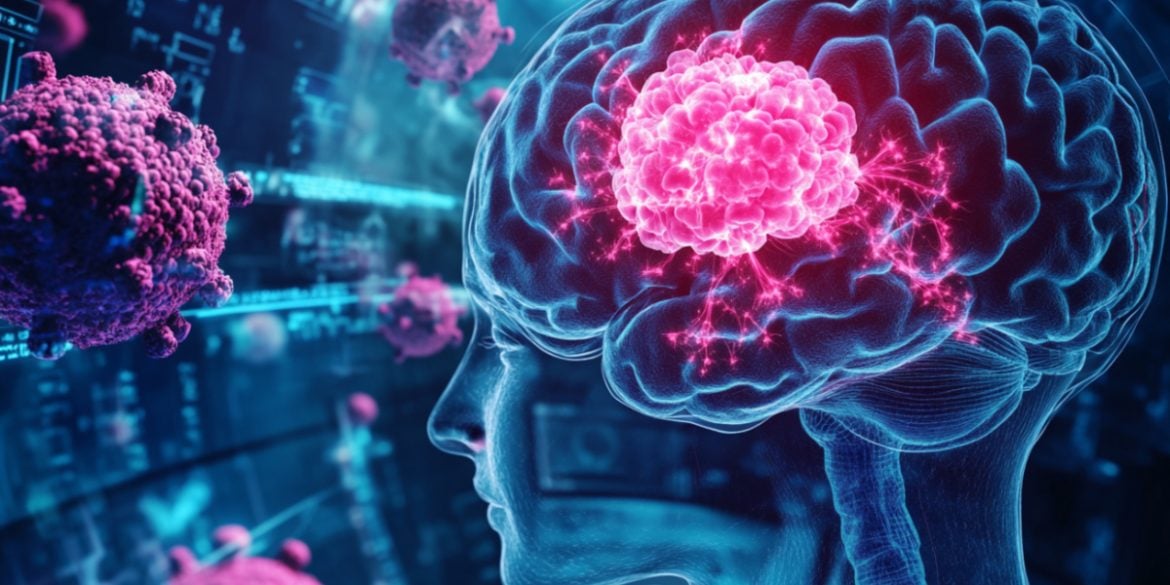 This shows a brain.