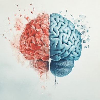 This shows a brain.