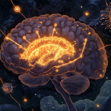 This shows a brain.