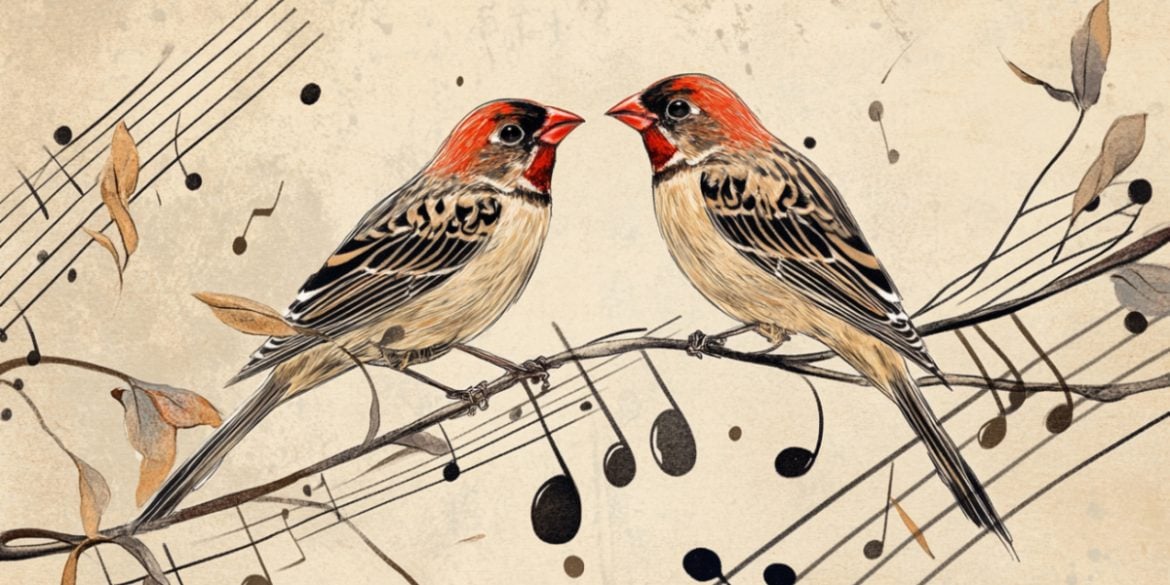 This shows birds and musical notes.