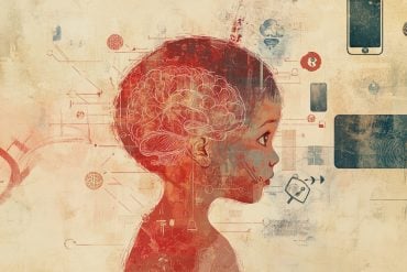 This shows a child's head and a brain.