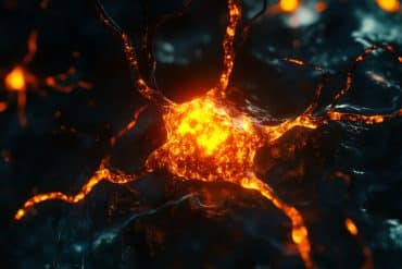 This shows an astrocyte.