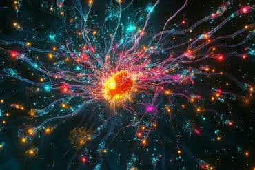 This shows an astrocyte.