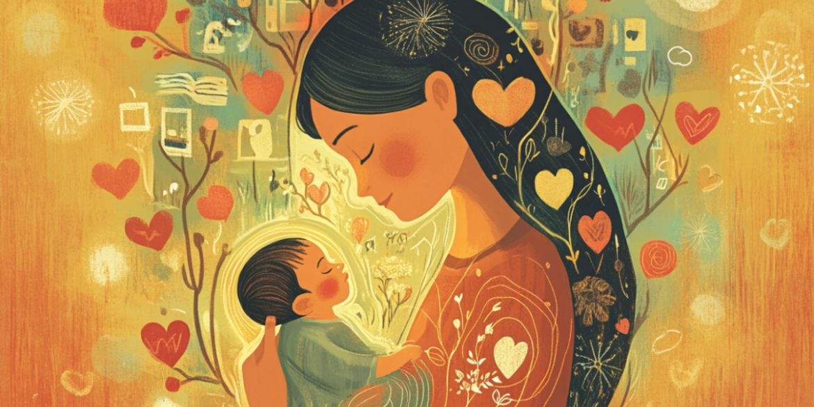 This shows a mom and baby.