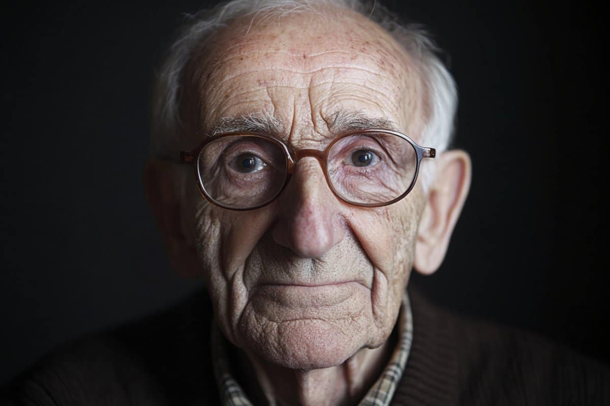 This shows an older man.