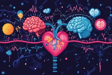 This shows a heart and two brains.
