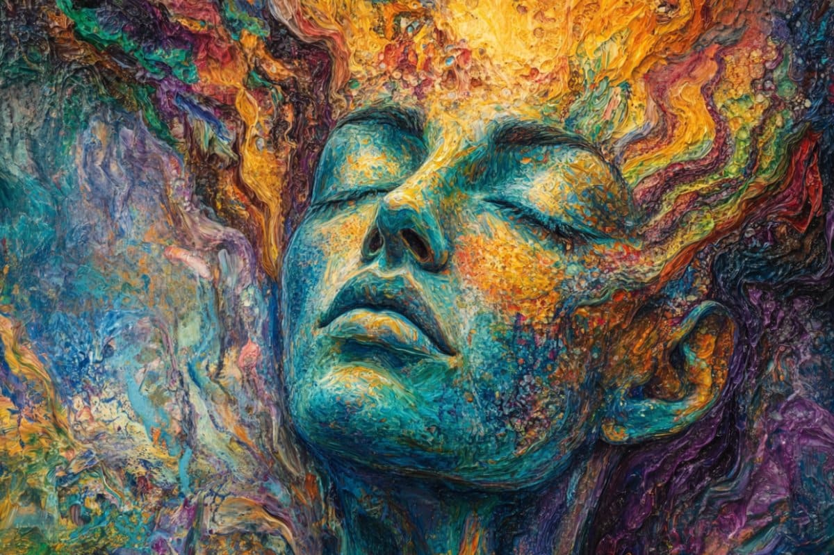 This shows a face.