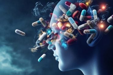 This shows a head and pills.