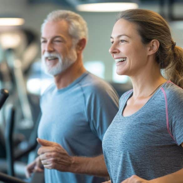 This shows people exercising.