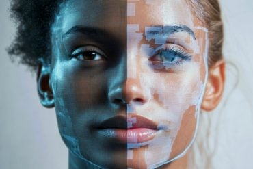 This shows a woman's face.