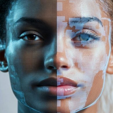 This shows a woman's face.