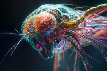 This shows a fruit fly.