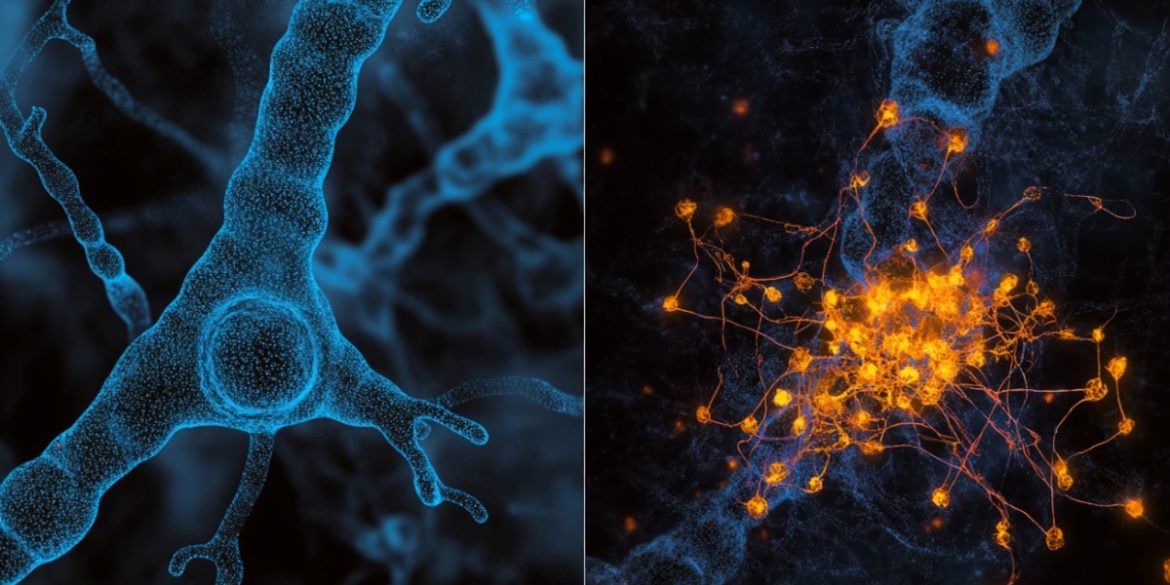 This shows genes and neurons.