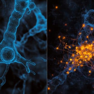 This shows genes and neurons.