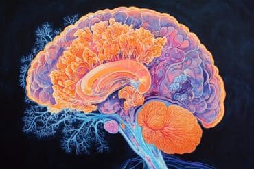This shows a brain.