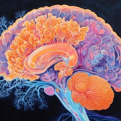 This shows a brain.