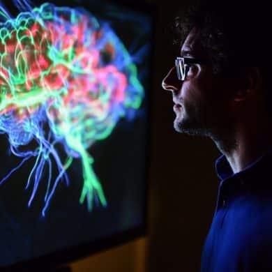 This shows a brain and a person.