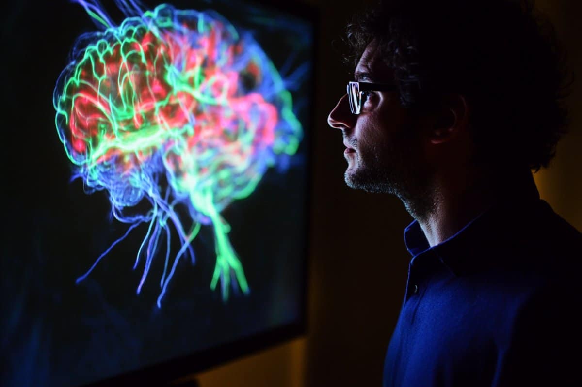 This shows a brain and a person.