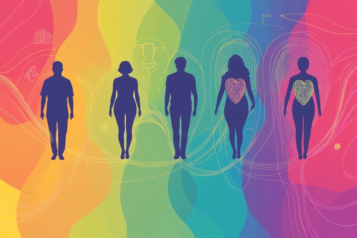 This shows the outline of people.