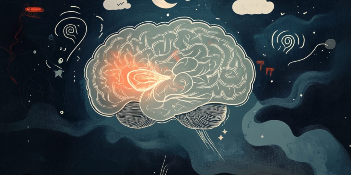 This shows a brain and the moon.