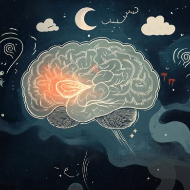This shows a brain and the moon.