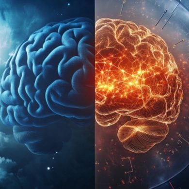 This shows a brain.