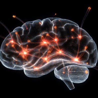 This shows a brain.