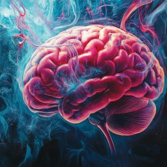 This shows a brain.