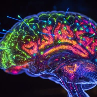 This shows a brain.