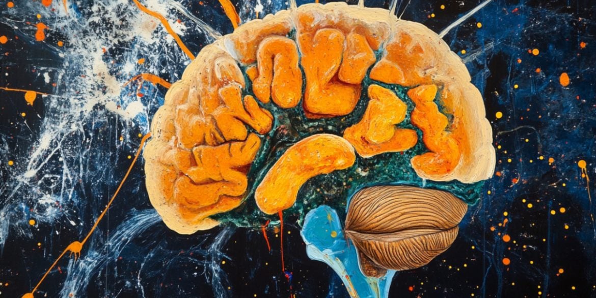 This shows a brain.