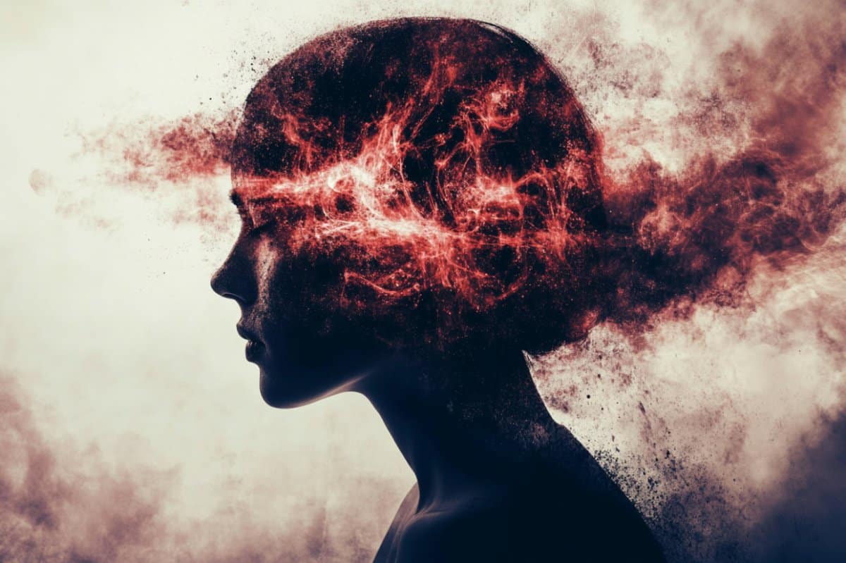 This shows a head and red fog.