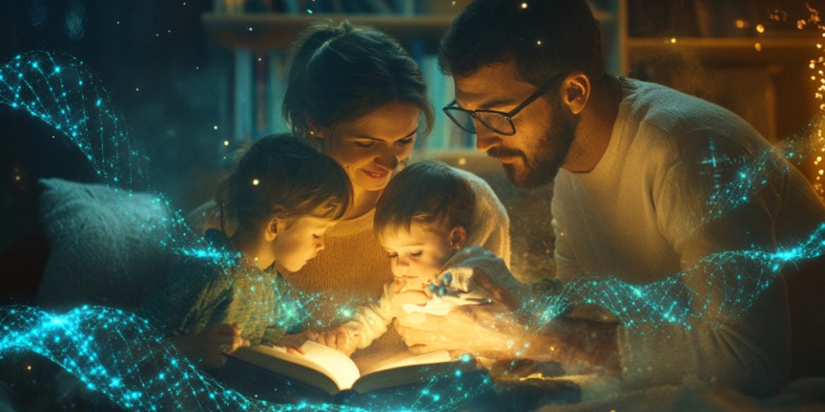 This shows a family and DNA.
