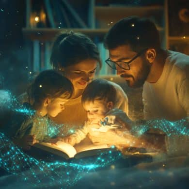 This shows a family and DNA.