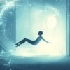 This shows a person floating.