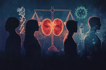 This shows kidneys on a scale of justice.