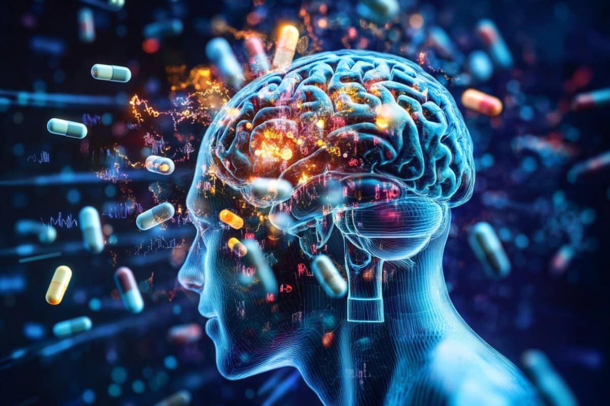 This shows a brain and pills.