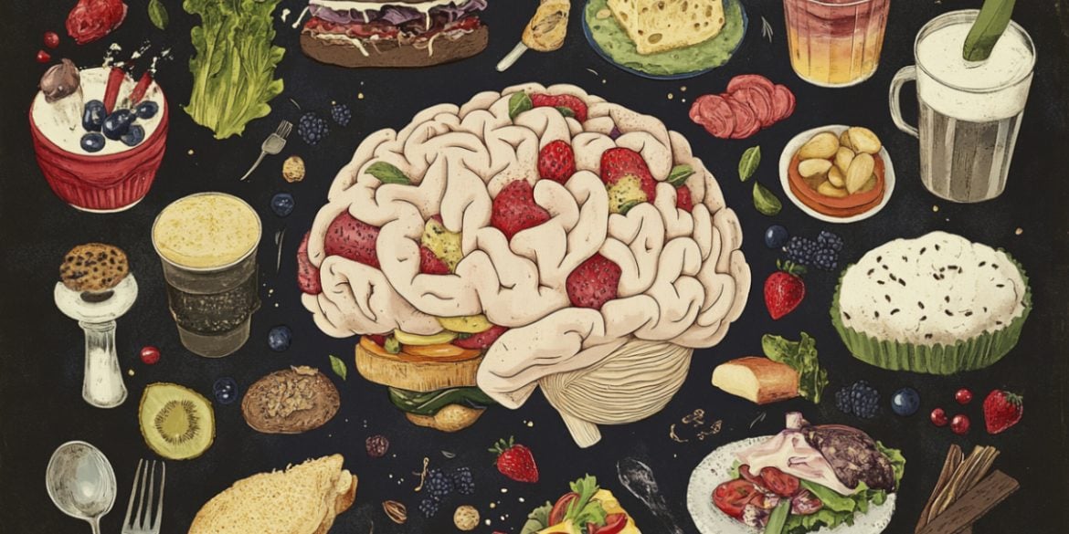 This shows a brain and food.