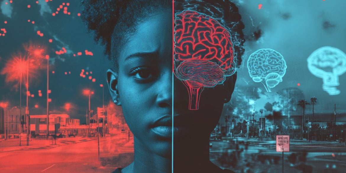 This shows a young girl and a brain.