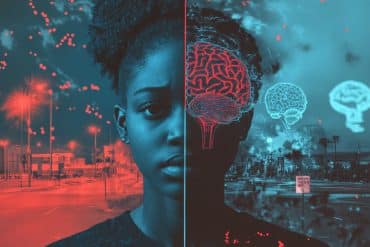 This shows a young girl and a brain.