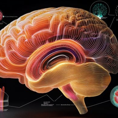 This shows a brain.