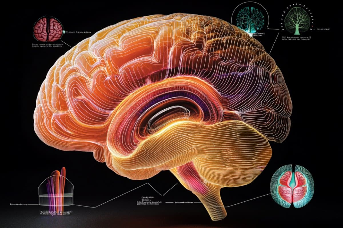 This shows a brain.