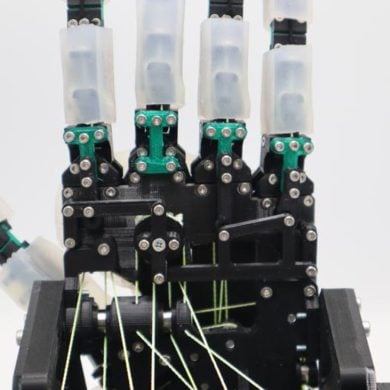 This shows the robotic hand.